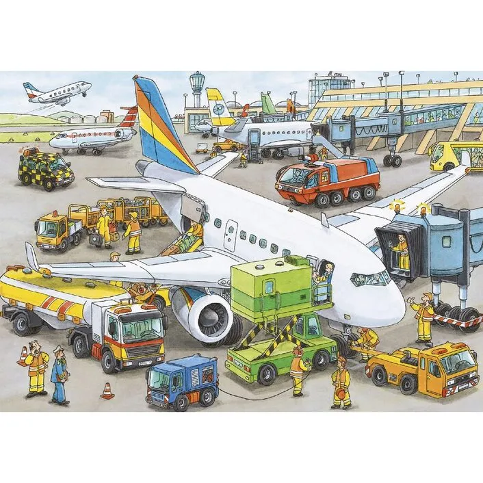 Ravensburger 35 P Busy Airport Wise - Kids Toys