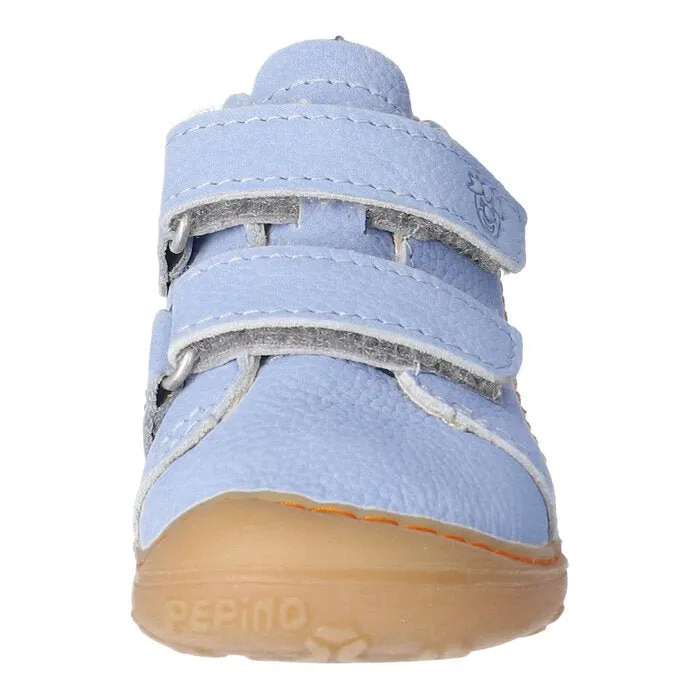 Ricosta: Tommy Double Velcro Trainers - Blue / Frost