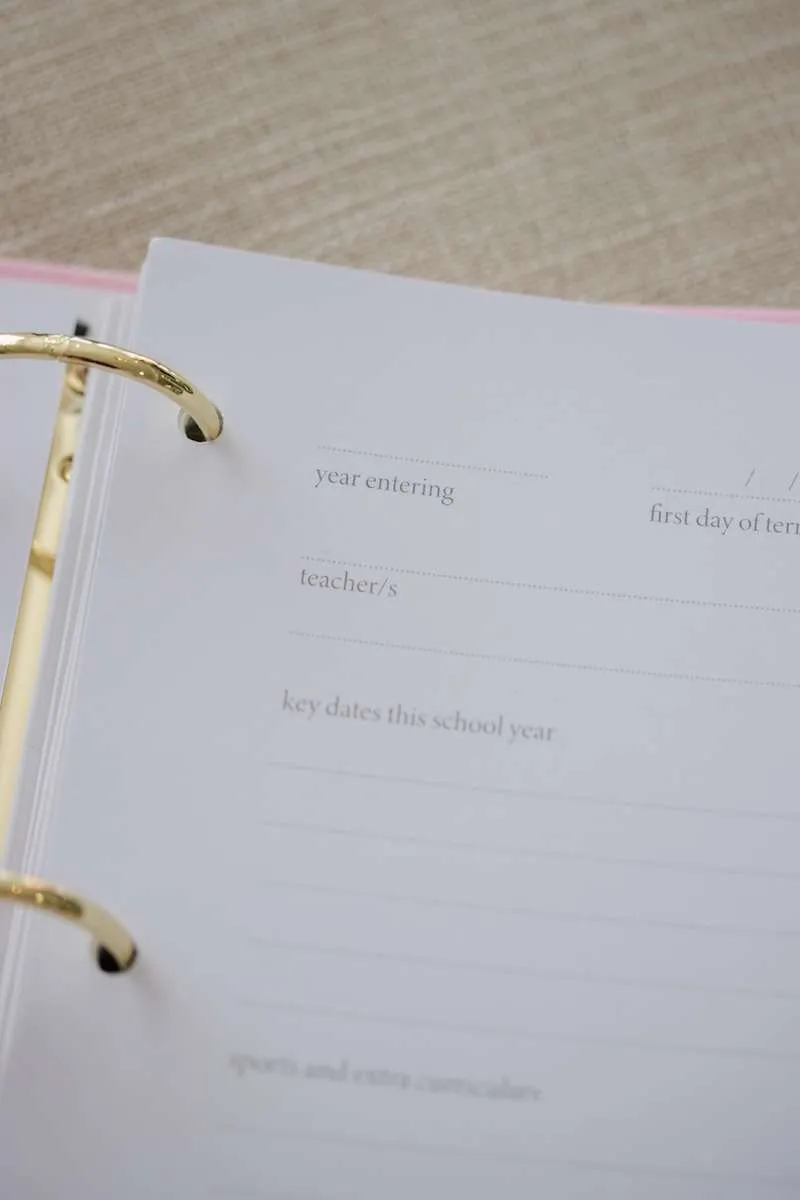 School Years Journal & Keepsake Organiser | Ivory
