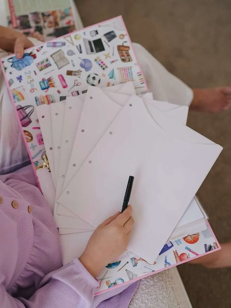 School Years Journal & Keepsake Organiser | Ivory