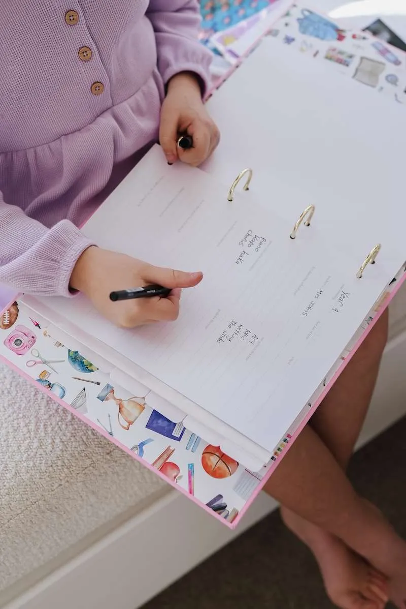 School Years Journal & Keepsake Organiser | Ivory
