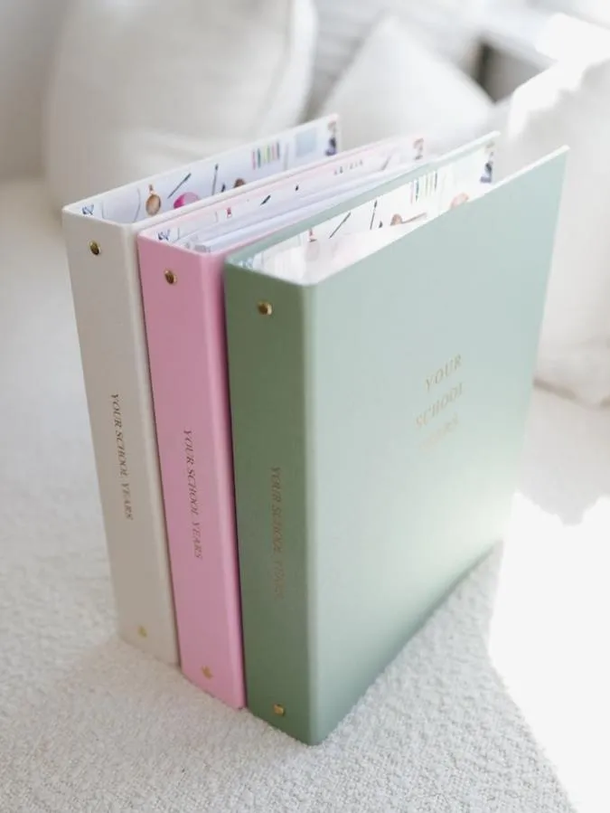 School Years Journal & Keepsake Organiser | Ivory