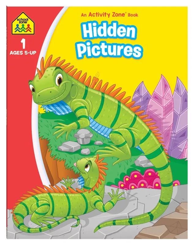 School Zone Activity Zone Hidden Pictures Workbook