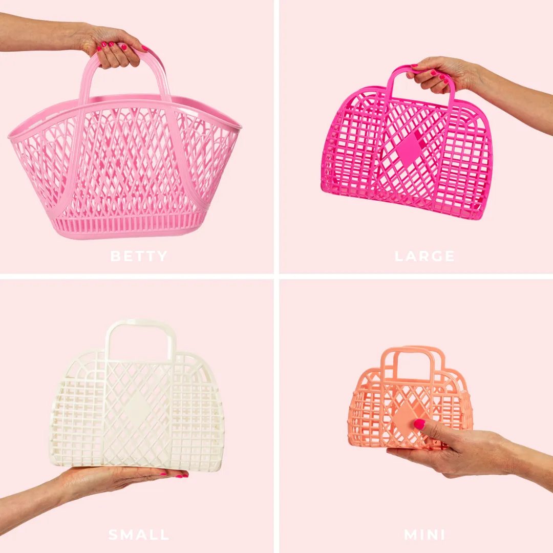 Small Retro Basket Jelly Bag - Peach