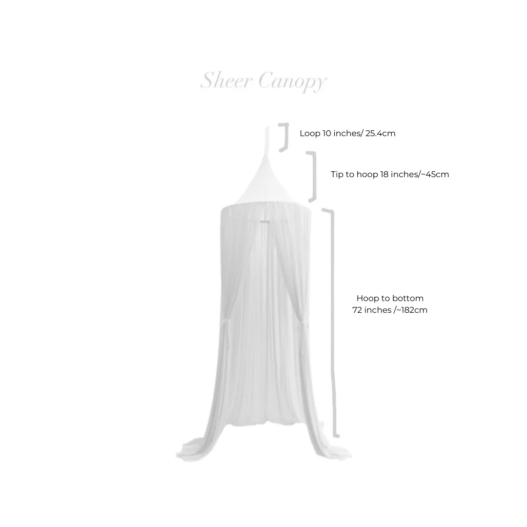 Spinkie Sheer Canopy In SMOKE