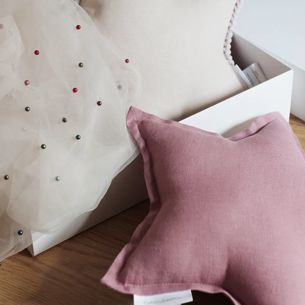 Star Cushion Mini - Pure Nature Blush Linen