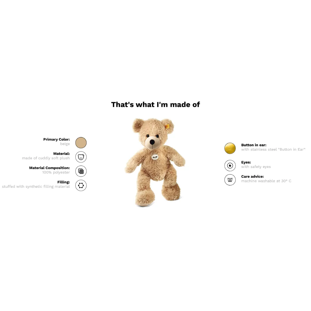 Steiff Fynn Teddy Bear 40 cm