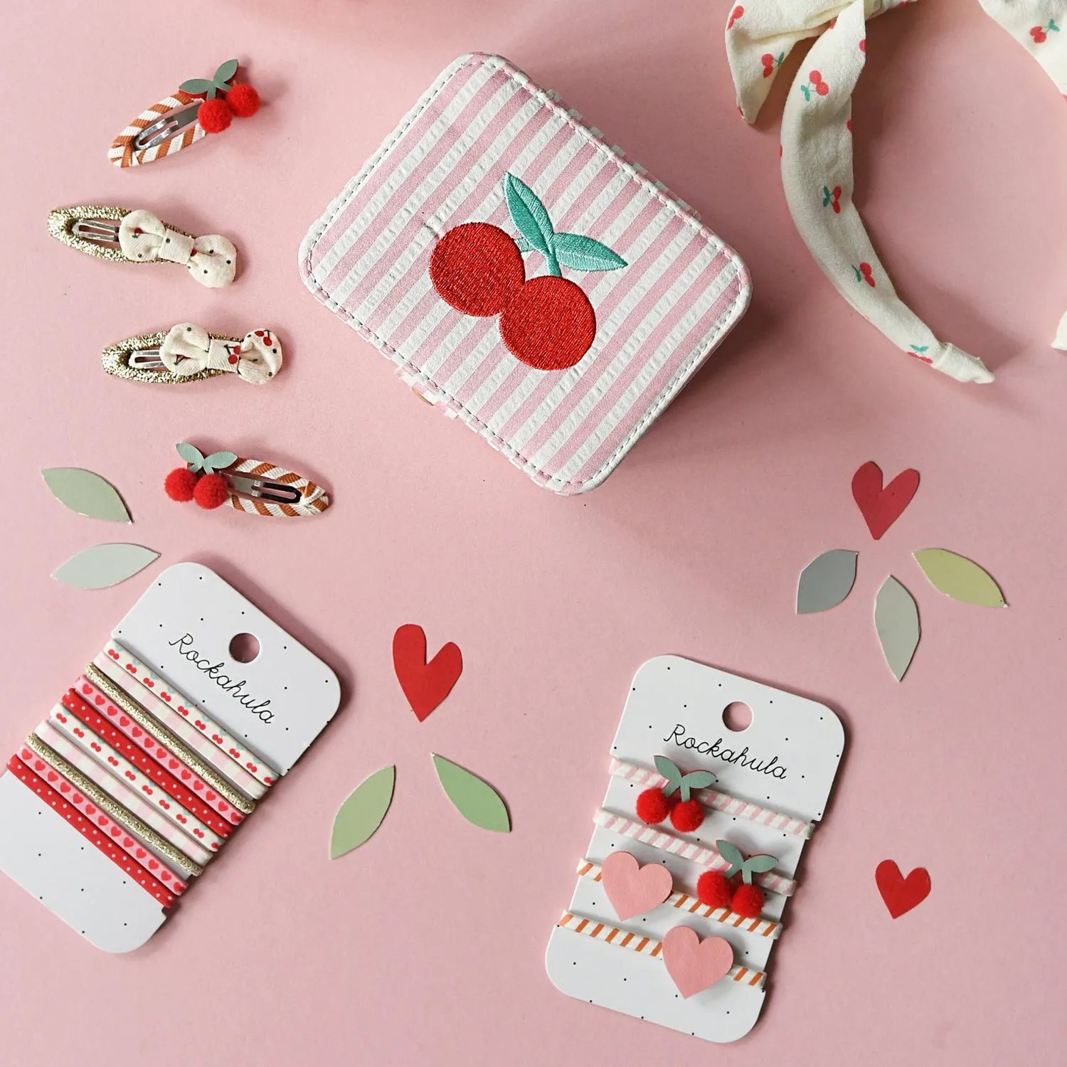 Stripy Cherry Jewellery Box