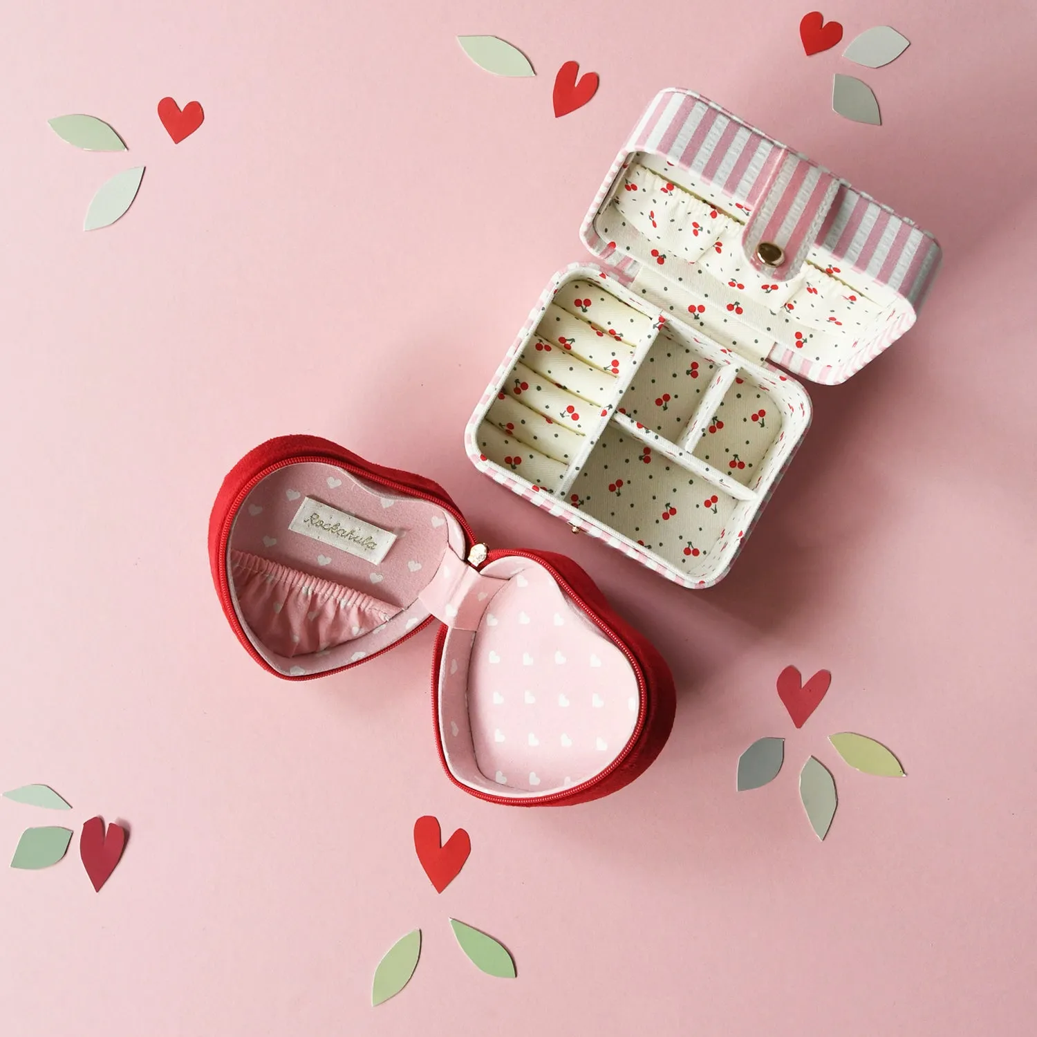 Stripy Cherry Jewellery Box