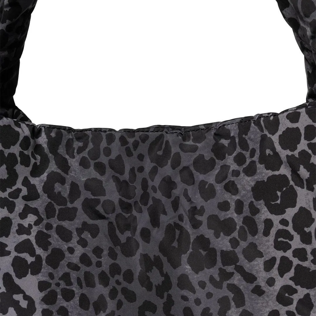 Studio Noos Antra Leopard Puffy Mom Bag  - Dark Grey