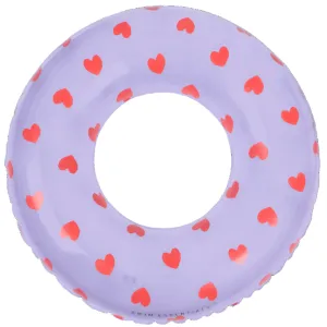 Swim Essentials Swim Ring | Lilac Hearts | 90cm