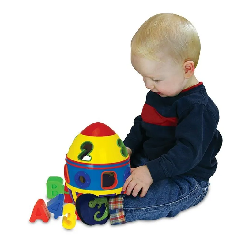 The Learning Journey Rocket Shape Sorter