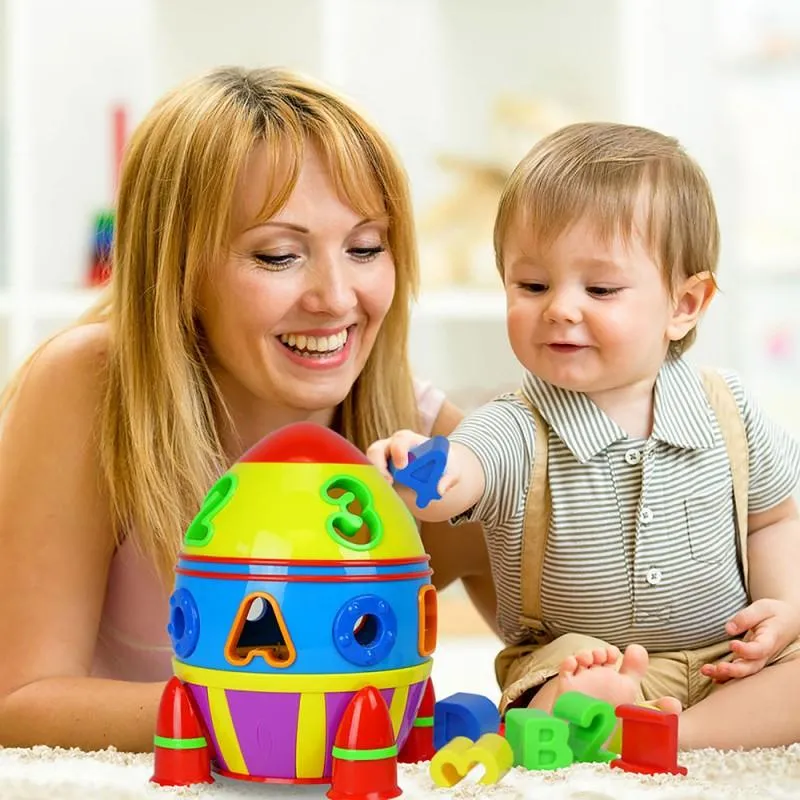 The Learning Journey Rocket Shape Sorter