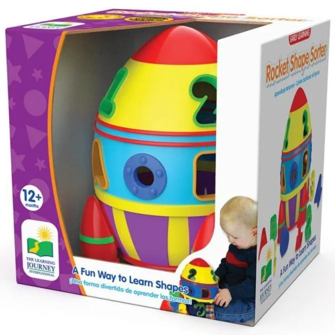 The Learning Journey Rocket Shape Sorter