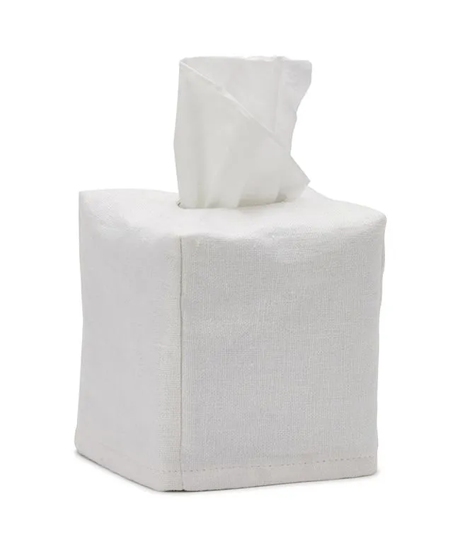 Tissue Box Cover - White