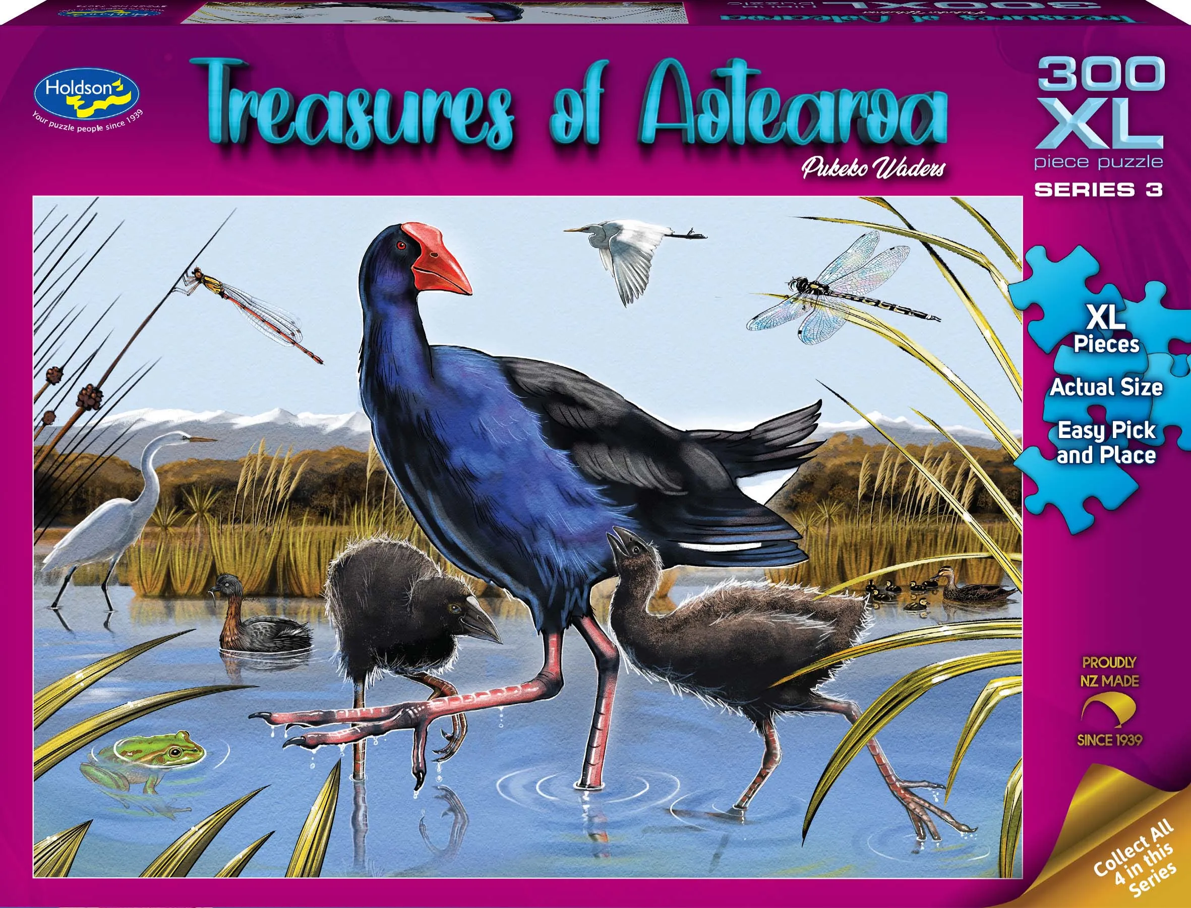 TREASURES OF AOTEAROA 300XL PIECE PUZZLE PUKEKO WADERS