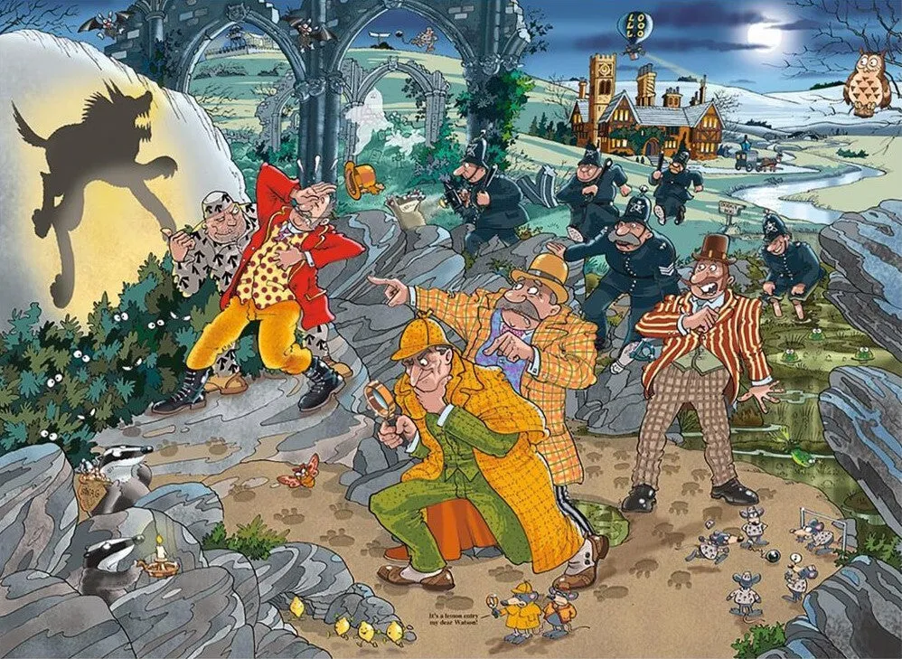 Wasgij Original 14 The Hound Of Wasgijville 1000 Piece