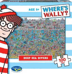 WHERE'S WALLY? DEEP SEA DIVERS 100 PIECE MINI PUZZLE