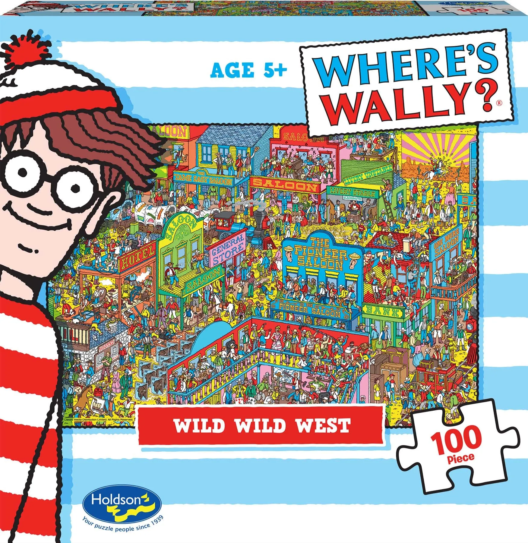 WHERE'S WALLY? WILD WILD WEST 100 PIECE MINI PUZZLE
