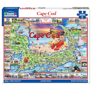 White Mountain Puzzles Cape Cod 1000 Piece Jigsaw Puzzle